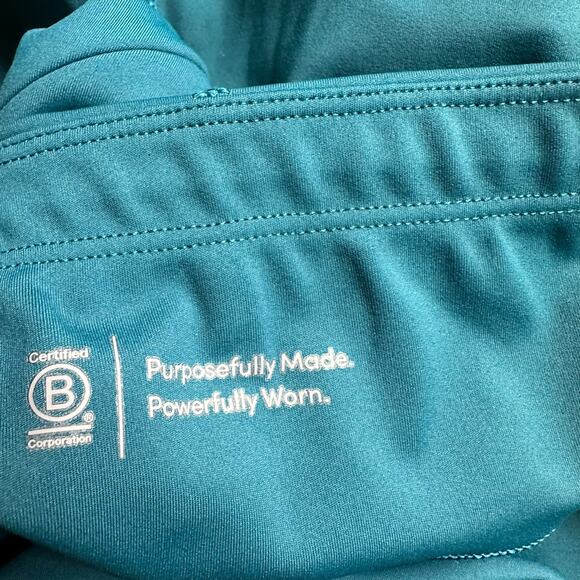 Athleta | Size S Dark Teal Contender 9" Compression Biker Shorts Running Biking - Picture 9 of 12